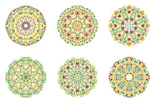 6 Floral Mandala Logo Templates for Branding