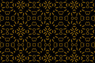 Black Gold Floral Background Pattern for Creative Projects