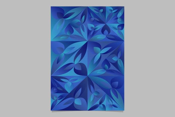 Blue Gradient Floral Page: Elevating Stationery and Digital Design