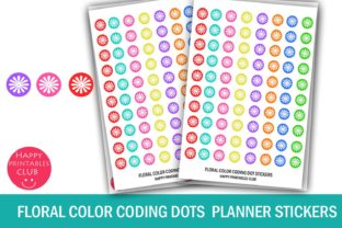 Cute Floral Color Coding Dot Stickers: A Strategic Approach to Visual Organization