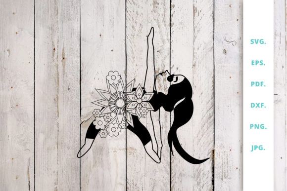 Evaluating the Floral Cute Yoga Girl Cut File for Crafting and Design Projects