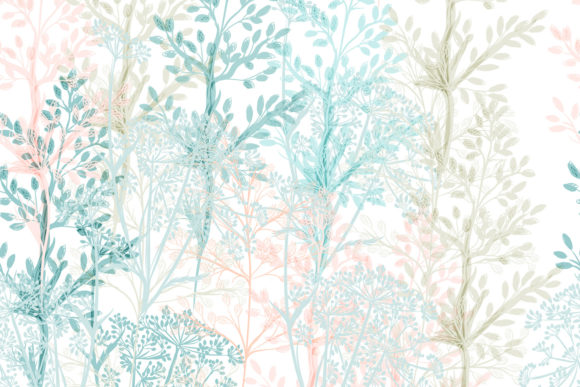 Fashion Floral Pattern in Blue: Elevating Textile Design with Scalable Vector Art