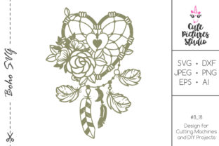 Floral Heart Dreamcatcher Cut File Guide