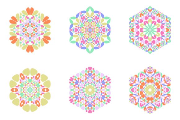 Floral Hexagon Designs for Creative Projects