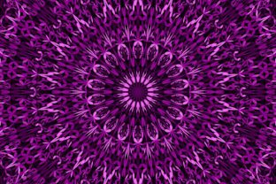 Purple Floral Mandala Background: Design Uses