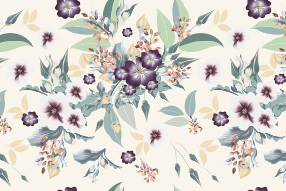 Realistic Floral Vector Patterns for Creative Projects