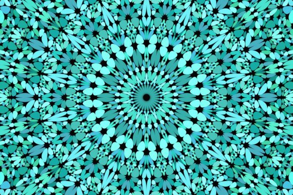Turquoise Floral Mandala Design Guide