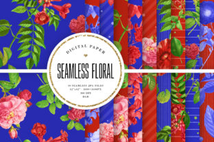 Unlocking Creative Potential: A Comprehensive Guide to Red and Blue Floral Seamless Patterns