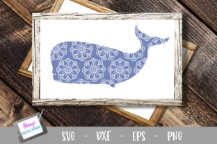 Whale - Whale with Floral Mandala: Elevating Digital Design Assets