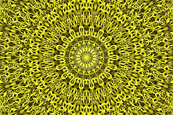 Yellow Floral Mandala Background Design Guide